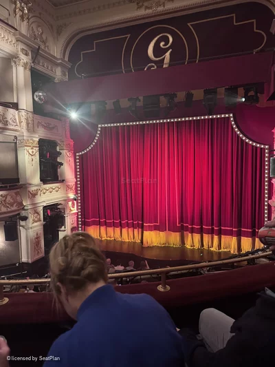 Garrick Theatre Dress Circle B7 view from seat photo