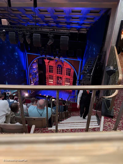 Savoy Theatre Upper Circle F2 view from seat photo
