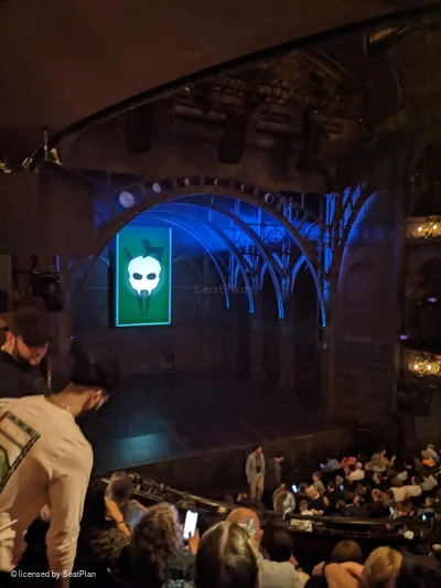 Palace Theatre Dress Circle E32 view from seat photo