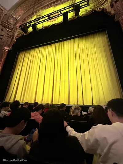 Golden Theatre Orchestra D107 view from seat photo