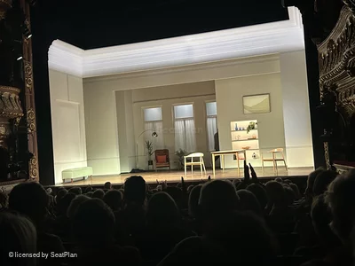 Apollo Theatre Stalls R3 view from seat photo