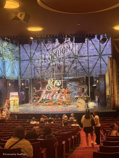Stephen Sondheim Theatre Orchestra T2 view from seat photo