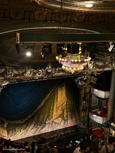 His Majesty's Theatre Balcony A33 view from seat photo