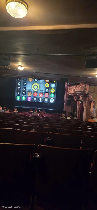 Shaftesbury Theatre Stalls Y6 view from seat photo