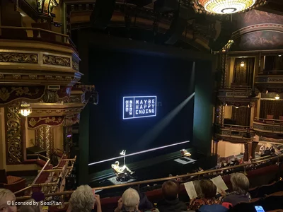 Belasco Theatre Mezzanine E21 view from seat photo