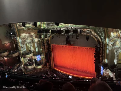 New Amsterdam Theatre Balcony G20 view from seat photo