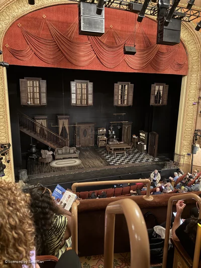 Barrymore Theatre Front Mezzanine C1 view from seat photo