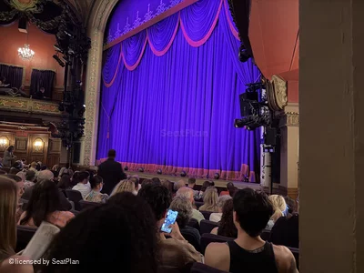 Lyceum Theatre Orchestra J18 view from seat photo