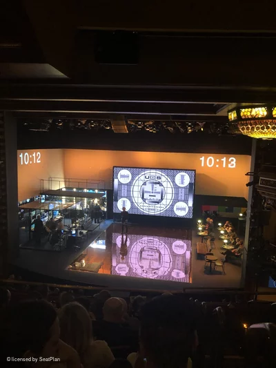 Belasco Theatre Mezzanine H113 view from seat photo