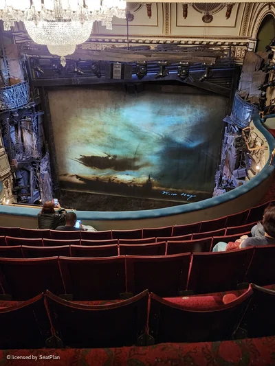 Sondheim Theatre Grand Circle G8 view from seat photo