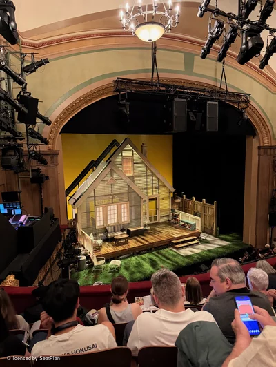 Booth Theatre Mezzanine E15 view from seat photo