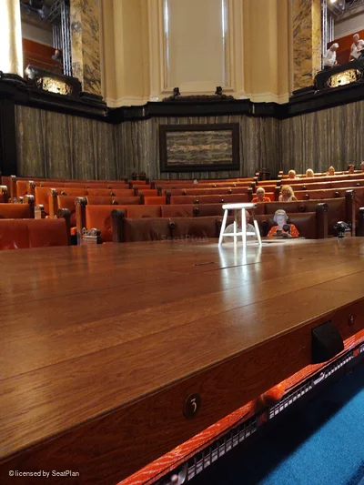 London County Hall Courtroom Stalls A2 view from seat photo