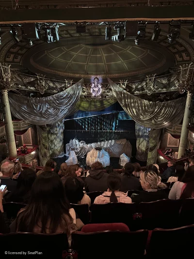 His Majesty's Theatre Grand Circle H17 view from seat photo