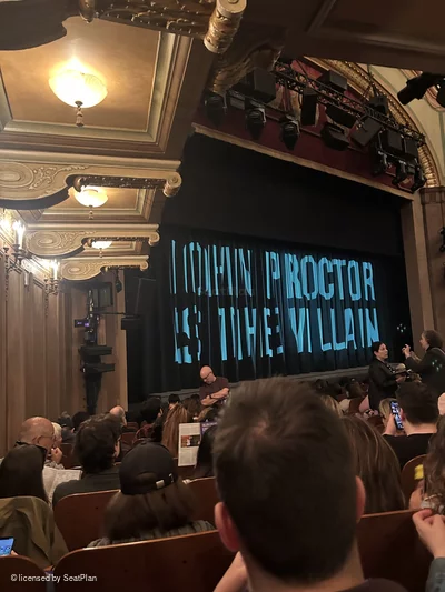 Booth Theatre Orchestra K15 view from seat photo