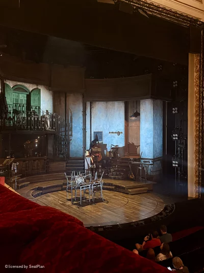 Lyric Theatre Dress Circle BoxE1 view from seat photo