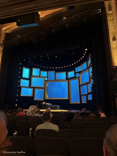 Nederlander Theatre Orchestra K8 view from seat photo