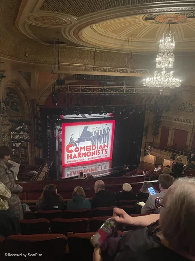 Barrymore Theatre Rear Mezzanine G13 view from seat photo