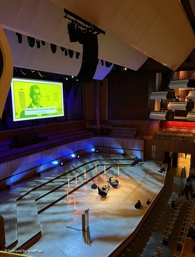 Royal Festival Hall Blue Side Boxes Box 28 3 view from seat photo
