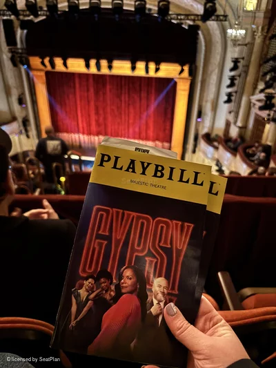 Majestic Theatre Rear Mezzanine B126 view from seat photo