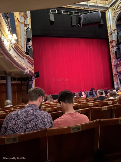 Harold Pinter Theatre Stalls L19 view from seat photo