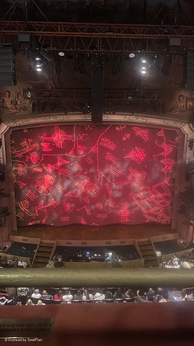 Lyceum Theatre Grand Circle A25 view from seat photo