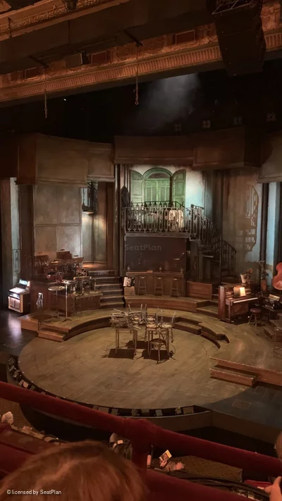 Walter Kerr Theatre Mezzanine B2 view from seat photo