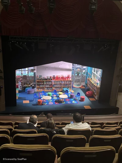 Samuel J. Friedman Theatre Mezzanine F104 view from seat photo