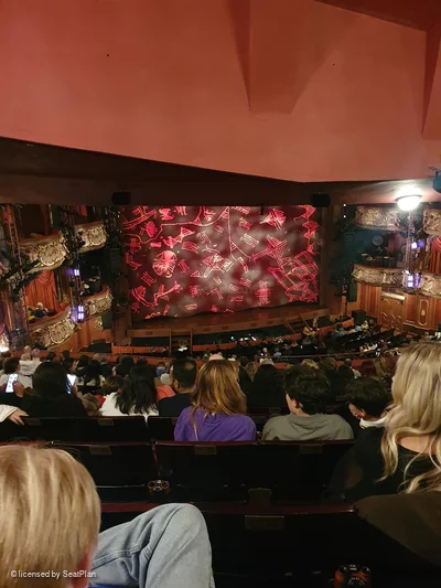Lyceum Theatre Royal Circle N39 view from seat photo