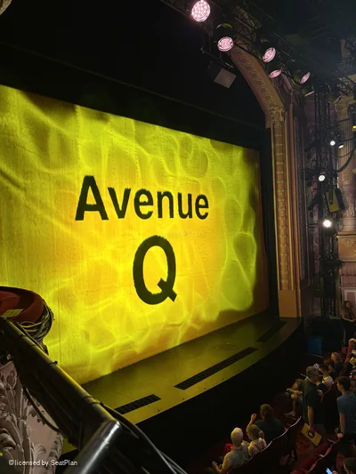 Shaftesbury Theatre Box F1 view from seat photo