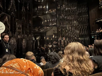 Barbican Theatre Stalls D35 view from seat photo