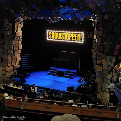 Cambridge Theatre Dress Circle F4 view from seat photo