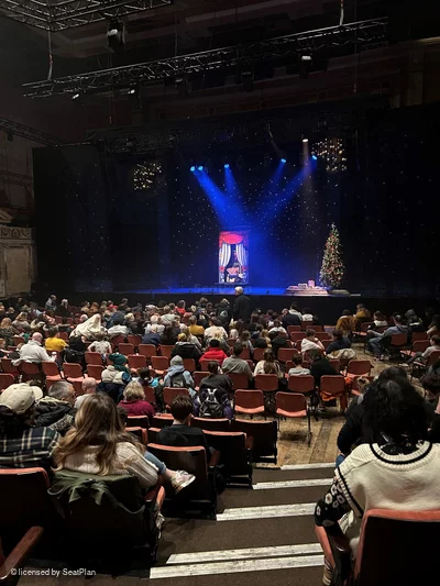 Alexandra Palace Theatre Stalls R6 view from seat photo