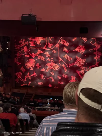 Lyceum Theatre Royal Circle M25 view from seat photo