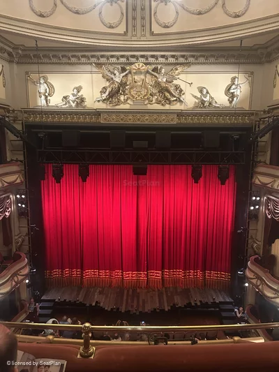 Noel Coward Theatre Grand Circle B14 view from seat photo