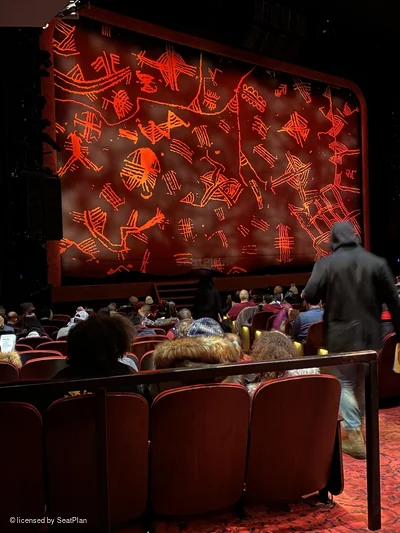 Minskoff Theatre Orchestra O7 view from seat photo