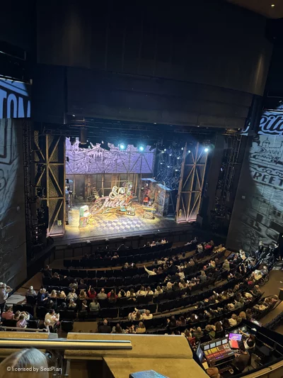 Milton Keynes Theatre Upper Circle BB12 view from seat photo