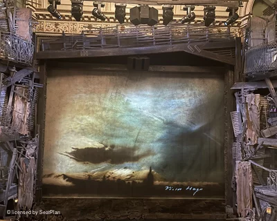 Sondheim Theatre Dress Circle B17 view from seat photo