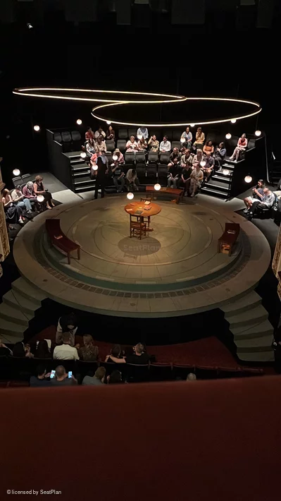 Tom Stoppard Theatre Upper Circle A12 view from seat photo