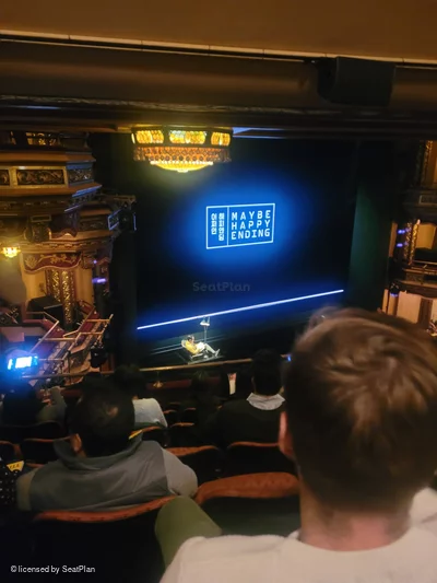 Belasco Theatre Mezzanine G19 view from seat photo