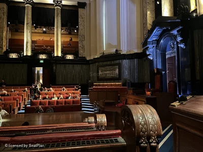 London County Hall Courtroom Stalls F202 view from seat photo