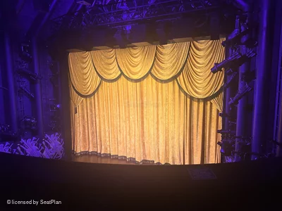 Trafalgar Theatre Dress Circle B5 view from seat photo