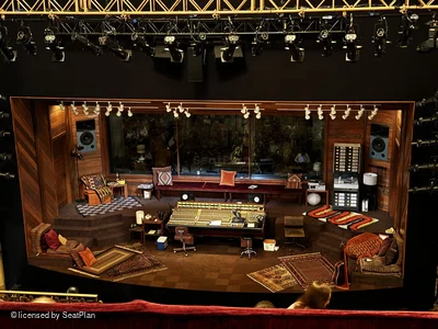 Golden Theatre Rear Mezzanine A110 view from seat photo