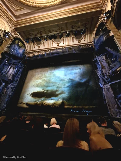 Sondheim Theatre Stalls E11 view from seat photo