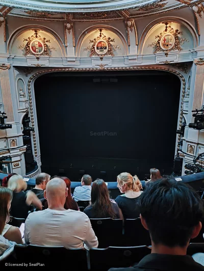 Ambassadors Theatre Circle F5 view from seat photo