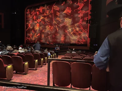 Minskoff Theatre Orchestra O6 view from seat photo