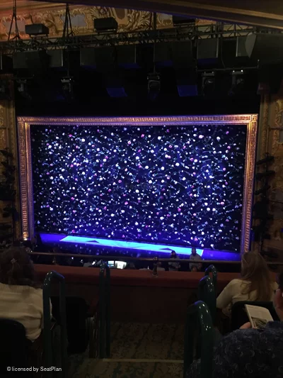 Longacre Theatre Mezzanine E1 view from seat photo