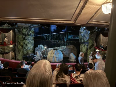 His Majesty's Theatre Royal Circle G17 view from seat photo