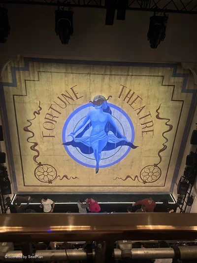 Fortune Theatre Upper Circle A6 view from seat photo