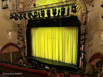 Golden Theatre Front Mezzanine D124 view from seat photo