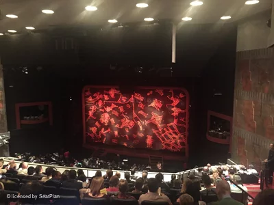 Minskoff Theatre Mezzanine J150 view from seat photo
